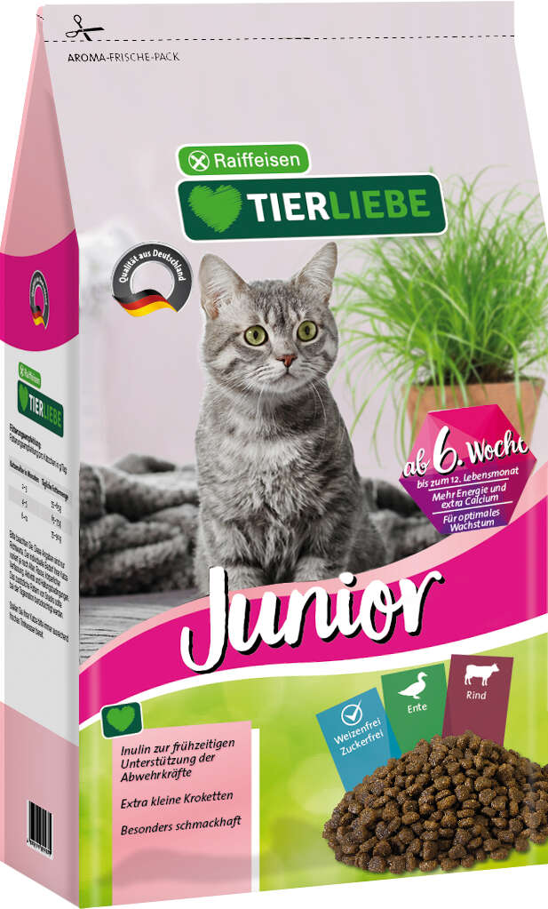 TIERLIEBE Katzen-Trockenfutter Junior
